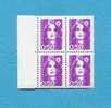 (  4  ) - MARIANNE Du BICENTENAIRE  0.50 C . - (  Avec Tache Blanche   )  - Bloc 4 - Voir Scan - - Unused Stamps