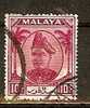 SELANGOR 1949 Sultan Hisamud-din Alam Shah -10c.   - Purple   FU - Selangor