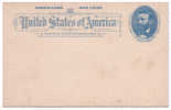 Postal Card One Cent - Ulysses S. Grant - 1890s - Unused - Presidenti