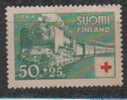 Finland Used 1944, Red Cross Fund, Unused Hinged, No Gum, Train, Transport, - Oblitérés