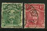 ● RHODESIA - 1913 / 22 - George V - N. 39 / 40 Usati - Cat. ? €  - Lotto 3 - Noord-Rhodesië (...-1963)