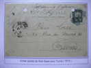 Tunisie Tunisia Tunesien Lettre Cover Entier Stationary Ganzsache Brief Sidi Saad 1912 Pour Tunis - Brieven En Documenten