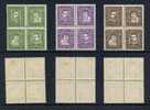 DANEMARK / 1924 SERIE COMPLETE # 153 A 164 EN BLOCS DE 4 **/* // COTE 145.00 EURO (ref T150) - Neufs