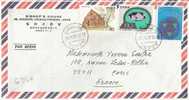 G257 - Japon / Nippon : Lettre De 1986 Pour La France - Maison, Planisphère - Storia Postale