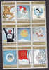 Fujeira 1972 Mi. 903-11 Olympic Games Olympische Winterspiele Werbeplakate 9-Block !! - Fudschaira