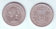 Great Britain 1 Shilling 1957 (Scottish Shield) - I. 1 Shilling