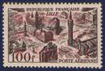 FRANCIA / FRANCE 1959 - VUES STYLISEES DE GRANDES VILLES LILLE F. 100 - NUOVO / NEW MNH ** - YVERT PA 24 / Scott C23 - 1927-1959 Mint/hinged