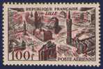 FRANCIA / FRANCE 1959 - VUES STYLISEES DE GRANDES VILLES LILLE F. 100 - NUOVO / NEW MNH ** - YVERT PA 24 / Scott C23 - 1927-1959 Nuevos