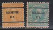 United States Precancel, Rochester, 2 Diff, - Precancels