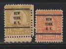 United States Precancel, New York, 2 Diff., - Precancels