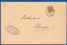 Deutschland; Württemberg; 1922; MiNr. 158, Dienstmarke; Stempel. Crailsheim - Storia Postale