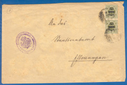 Deutschland; Württemberg; 1923; MiNr. 165, Dienstmarke - Lettres & Documents