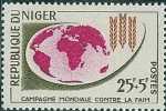 AN0041 Niger 1963 Exempt From Hunger - Map 1v MNH - Contro La Fame
