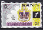 Dominica 1977 Mi. 525    1 C Queen Elizabeth II. Silver Jubilee The Imperial State Crown MNH** - Dominique (1978-...)