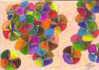 Oeuvre Originale Pastels Feutres  Format  21  X  29,5  Cm N°102 - Pastell