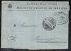 VER1221 - BIGLIETTO URGENTE DI SERVIZIO Bollo 5/11/1941 - Franchigia