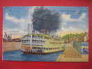 Steam Boat Passing Thru Locks Near St. Louis Mo  1953 Cancel- Stamp Peeled Off ---====ref 168 - St Louis – Missouri