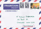 France 2011 Cover Sent To Australia - Colecciones Completas