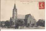 CPA.....QUARRE LES TOMBES..L EGLISE ET LES TOMBES..POUR Mme BRISSET A PARIS - Quarre Les Tombes