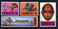 ZAMBIA 1970  Traditional Craft Cpl Set Of 4 Yvert Cat. N° 66/69  Absolutely Perfect MNH ** - Zambia (1965-...)