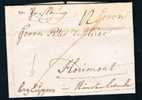 Allemagne Precurseur 1789 Lettre Avec Echantillons De Tissus Datee De Pruburg Avec Manuscrit "pruburg" +12 Pour Hodimont - [Voorlopers