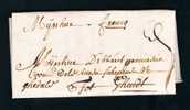 Belgique Precurseur 1724 Lettre Datee D'ingelmunster + "FRANCO"+ Contreseing Pour Ghendt - Sonstige & Ohne Zuordnung