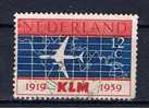 NL+ Niederlande 1959 Mi 737 KLM - Gebruikt