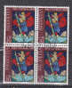 1969     BLOC DE 4     N° 144   OBLITERE    CATALOGUE  ZUMSTEIN - Used Stamps