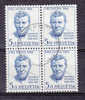 1966     BLOC DE 4     N° 128   OBLITERE    CATALOGUE  ZUMSTEIN - Used Stamps