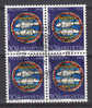 1968     BLOC DE 4     N° 141   OBLITERE    CATALOGUE  ZUMSTEIN - Used Stamps