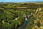 CPM VIADUC DE ROUZAT (ALLIER - 03), CARTE ECRITE, VOYAGEE ET TIMBREE DE 1986 - Obras De Arte