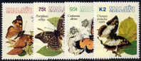Malawi #616-19 Mint Never Hinged Various Butterflies From 1993 - Malawi (1964-...)