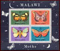 Malawi #141a Mint Never Hinged Moth Souvenir Sheet From 1970 - Malawi (1964-...)