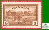 Canada # 268 Scott - Unitrade - O - 8 Cents - Eastern Farm Scene / Ferme - Unused Stamps