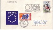 Session Du Parlement Européen, Strasbourg 20.1.1993 Timbres De Services 0,30 + N° 2595 - Covers & Documents