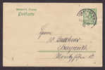 Bayern Postal Stationery Ganzsache Entier NÜRNBERG 1910 To BAYREUTH (2 Scans) - Entiers Postaux