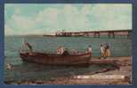 SOMERSET - CP PIER AND BOATING SLIP - CLEVEDON - ANIMATION - 59877 HARVEY BARTON AND SON LTD ABERDEEN & BRISTOL - Andere & Zonder Classificatie