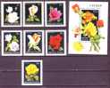 Hungray 1982 Roses 7v+1bl MNH** - Roses