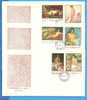 Painting. Nudes. Romania FDC 3X First Day Cover - Desnudos