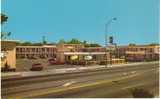 Reno NV, TraveLodge Motel With 2 Red Ford Mustangs On C1960s Vintage Postcard - Reno