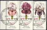 +Israel 1978. Flowers: Iris. Michel 782-84. Cancelled(o) - Usados (con Tab)