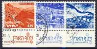 +Israel 1974. Landscapes. Michel 623-25x. Cancelled(o) - Gebraucht (mit Tabs)