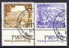 #Israel 1972-73. Landscapes. Michel 536-37x. Cancelled(o) - Usados (con Tab)