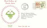 FDC 1° JOUR CANADA EMBLEMES ONTARIO TRILLIUM WHITE TRILLE BLANC TORONTO - 1971-1980