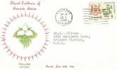 FDC 1° JOUR CANADA EMBLEMES ONTARIO TRILLIUM WHITE TRILLE BLANC TORONTO RECTO SEUL - 1971-1980