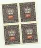 1968 - Liechtenstein Servizio 56 Corona - Quartina   ----- - Dienstzegels