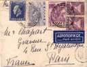 GRECE-LETTRE DE LA LEGATION DE FRANCE A ATHENE SUPERBE AFFRANCHISSEMENT EN 1937 - Maschinenstempel (Werbestempel)