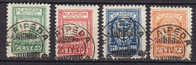 Germany Abroad Klaipeda Memel 1923 Mi. 153-55, 158 Hafenjubiläums-Ausgabe Deluxe Cancels !! - Memelgebiet 1923