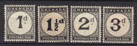 Grenada 1921/22 Mi. 11-14 Postage Due Complete Set (2 Scans) MH* - Granada (...-1974)