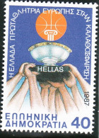 GREECE 1987 Greece Winner Of The European Basketball Championship MNH Vl. 1726 - Nuevos